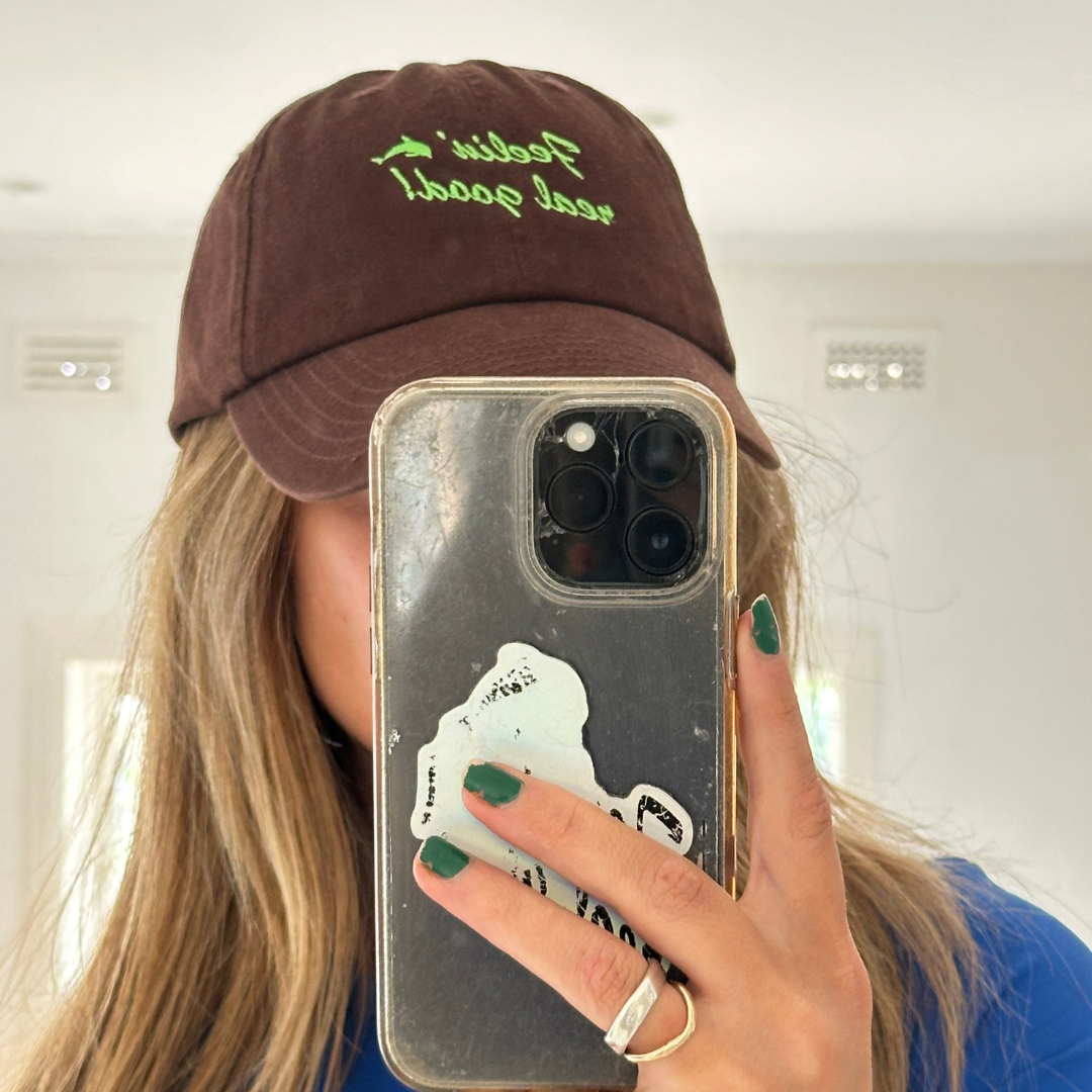 24/25 LP SUMMER CAP - CHOCCY BROWN + NEON GREEN