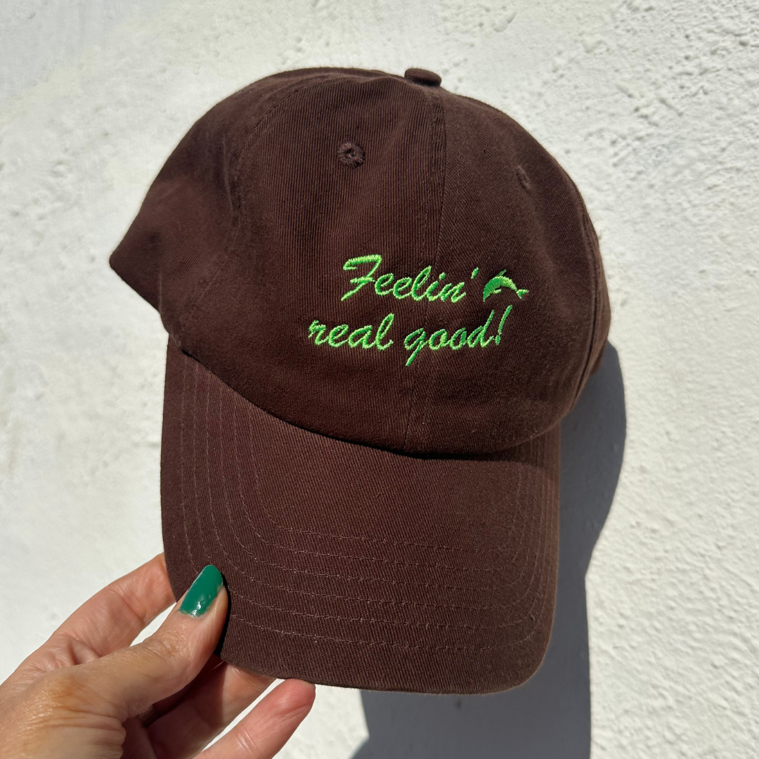 24/25 LP SUMMER CAP - CHOCCY BROWN + NEON GREEN